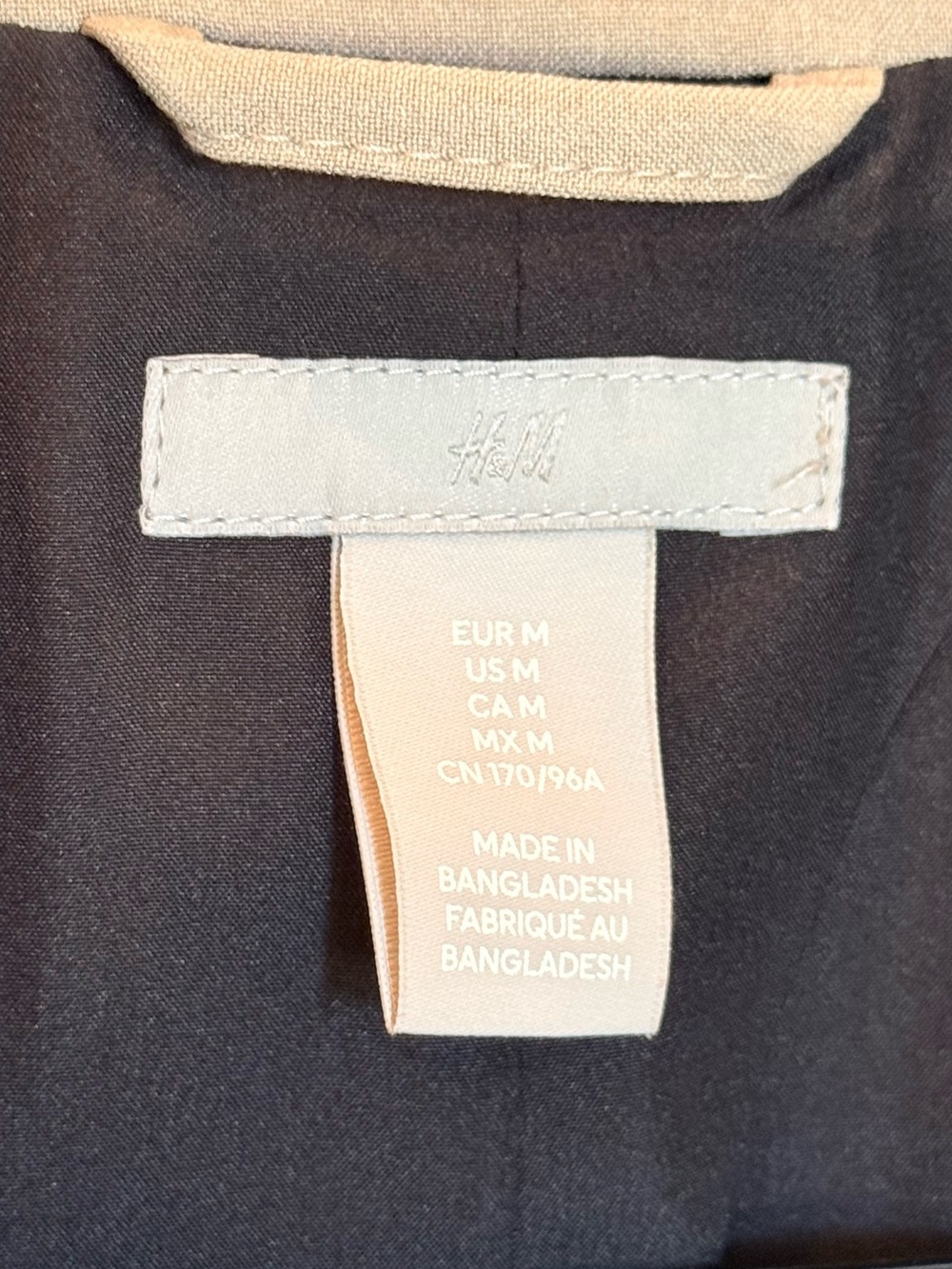 H&M Taupe Single-Button Tailored Blazer - Picture 3 of 5